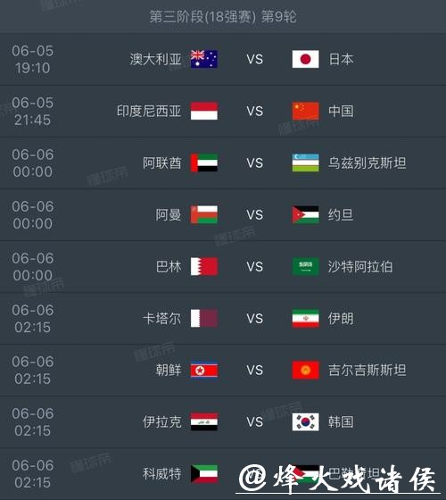 2026年世界杯赛程表详解